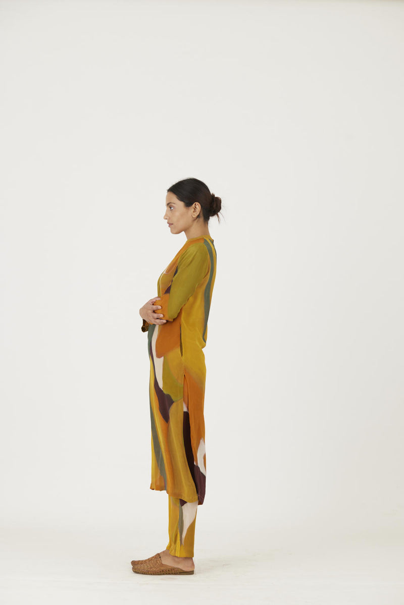 LEI LANI YELLOW LONG KURTA SET Kurta Sets by Yam for women in Singapore