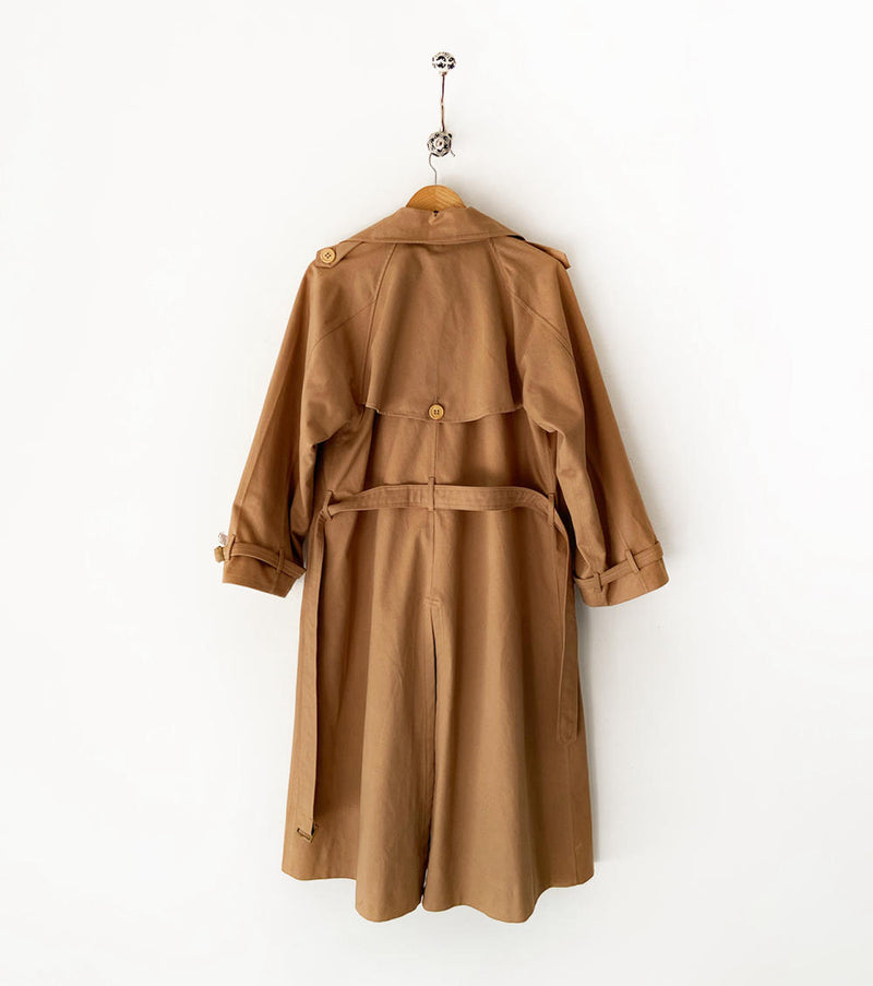 Latte Trench Coat Jackets & Overlays by Khara Kapas for women in Singapore