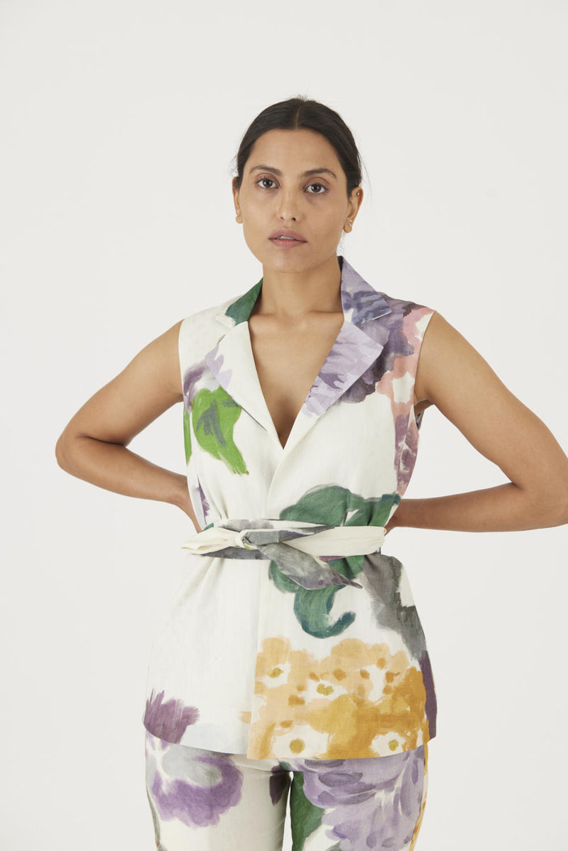 MARA JACKET SET mul Co-ord Set by Yam in multi color for women in Singapore