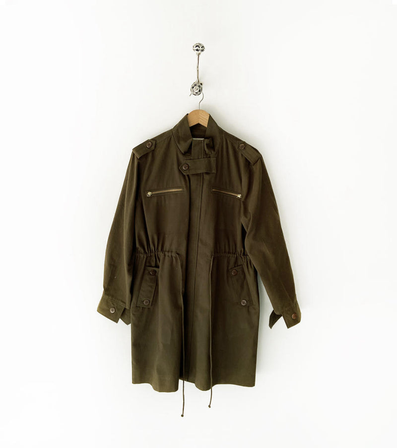 Olive Parka Jacket Jackets & Overlays by Khara Kapas for women in Singapore