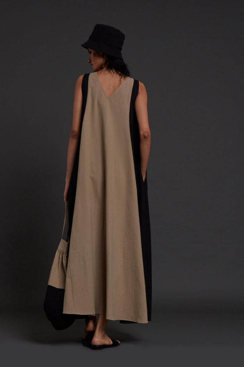 Red Colour Block Dress Dress by Mati for women in Singapore