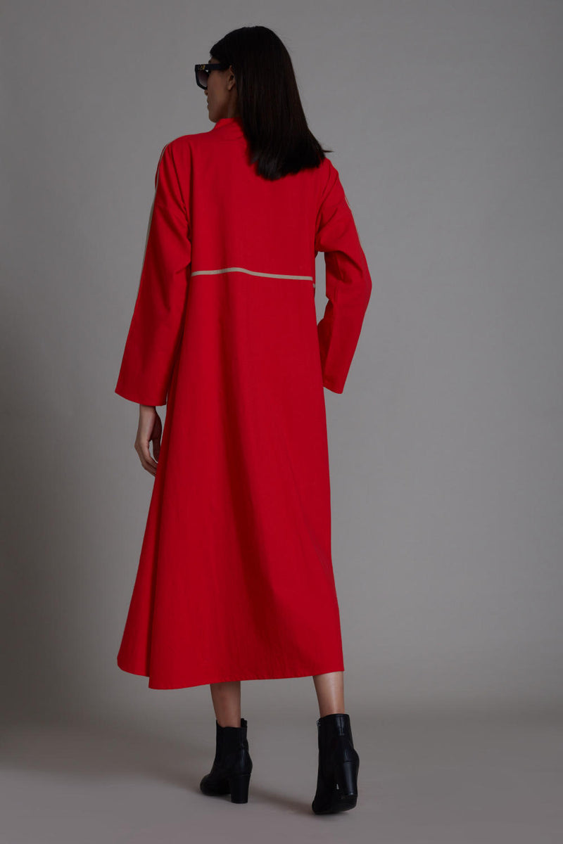 Red Piping Dress Dress by Mati for women in Singapore