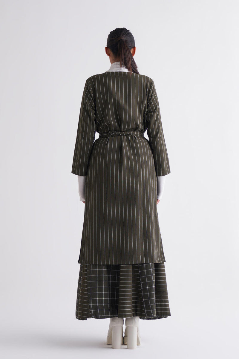 Reversible Jacket Co-ord - Olive Co-ord Set,Jackets & Overlays by THREE for women in Singapore