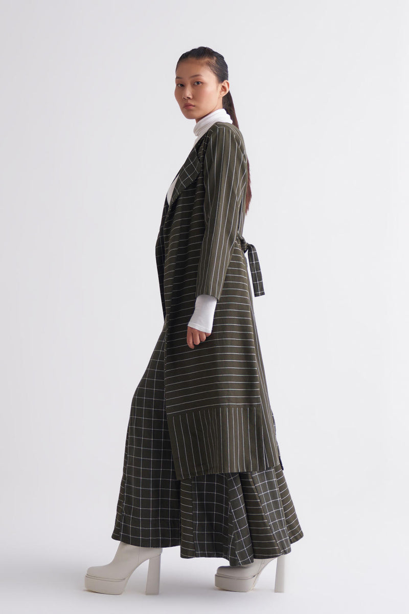Reversible Jacket Co-ord - Olive Co-ord Set,Jackets & Overlays by THREE for women in Singapore