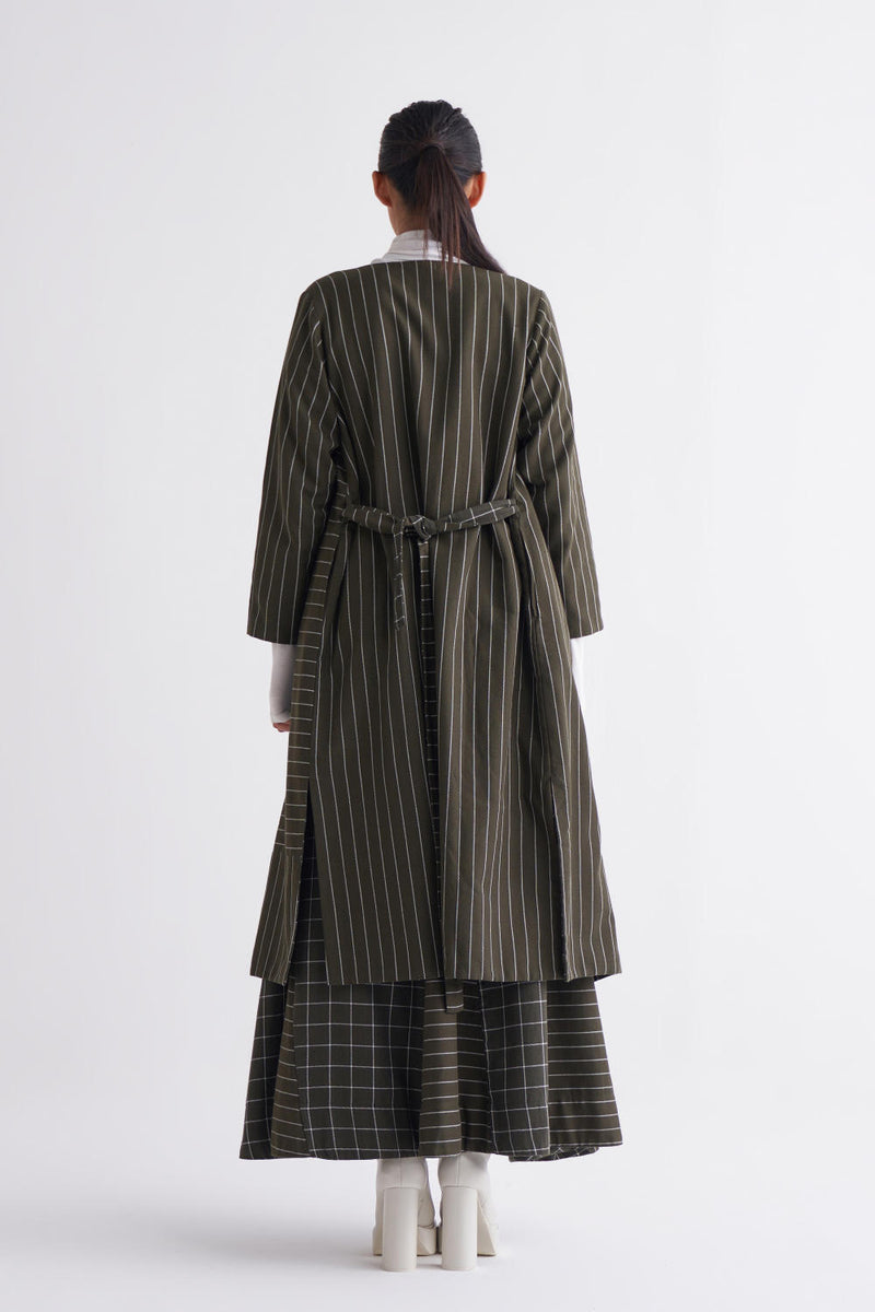 Reversible Jacket Co-ord - Olive Co-ord Set,Jackets & Overlays by THREE for women in Singapore