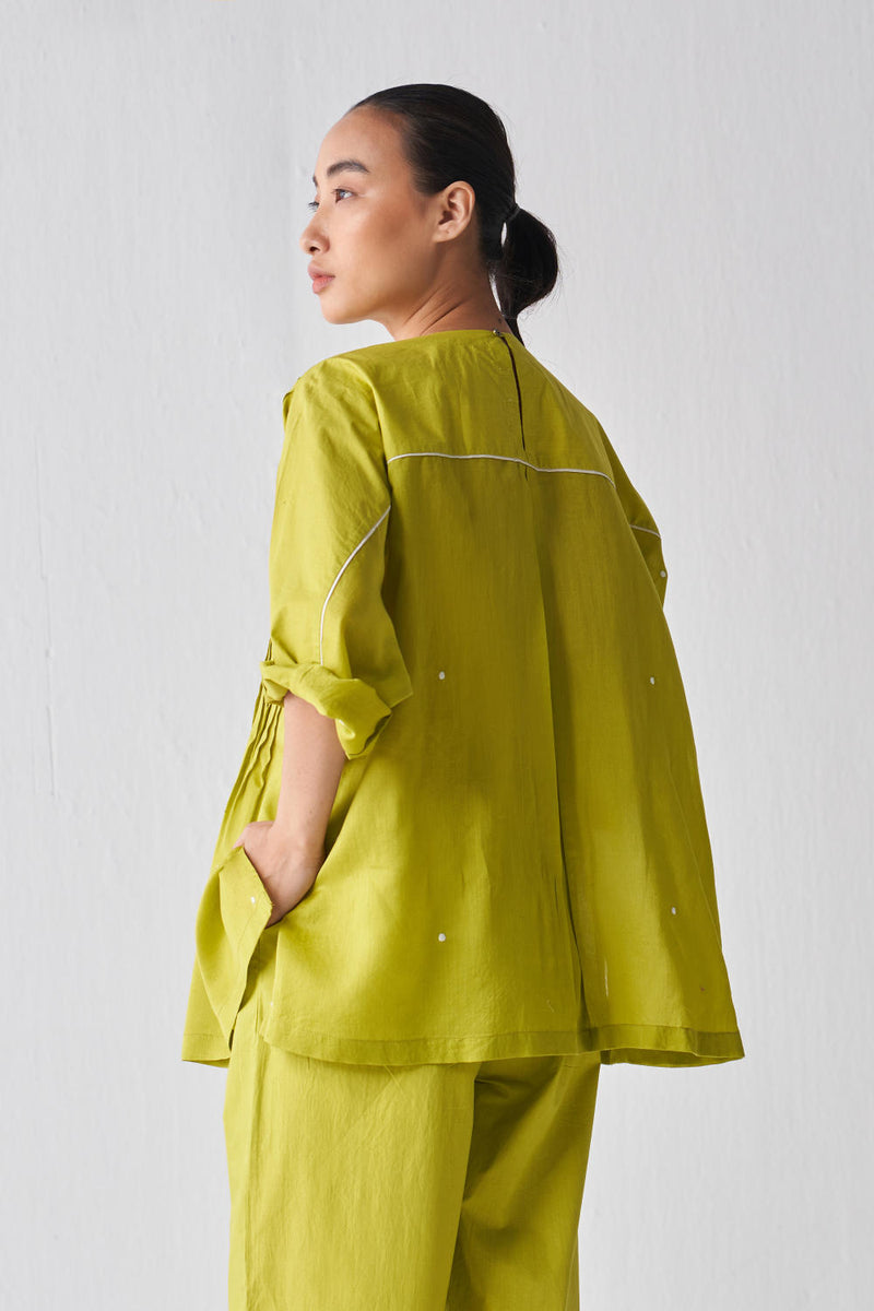 PINTUCK POLKA TOP CO-ORD Co-ord Set,Top & Tunics by THREE for women in Singapore