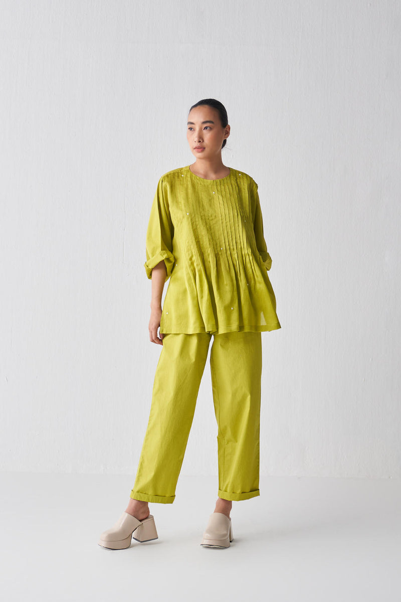 PINTUCK POLKA TOP CO-ORD Co-ord Set,Top & Tunics by THREE for women in Singapore