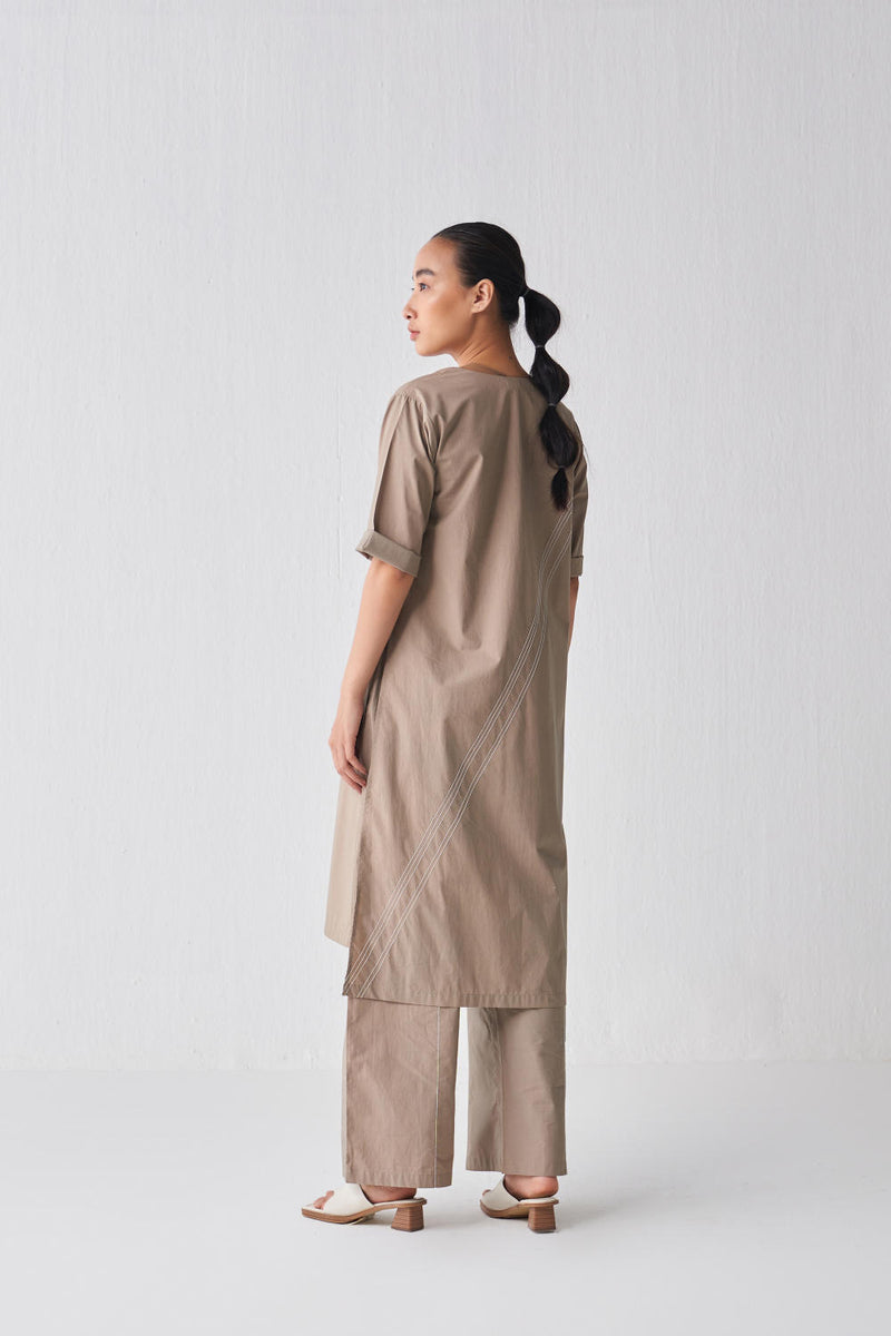 FLAP POCKET TUNIC CO-ORD (SET OF 3) Co-ord Set by THREE for women in Singapore