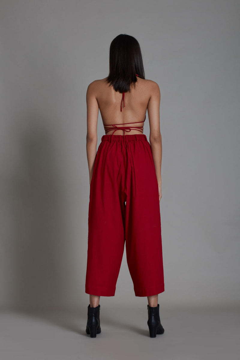 SOLITAIRE SET - RED Top & Tunics,Co-ord Set by Mati for women in Singapore