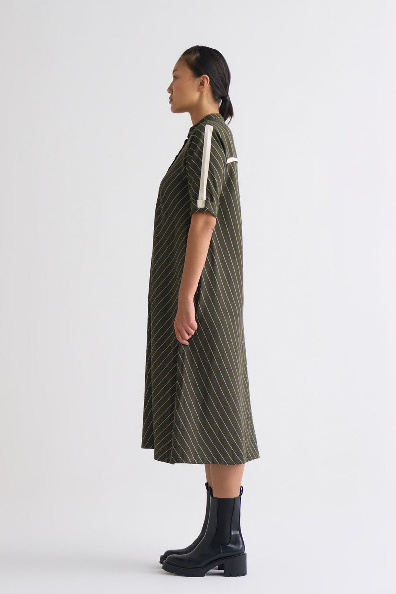 Trench Jacket Co-ord - Olive Dress,Co-ord Set,Top & Tunics,Jackets & Overlays by THREE for women in Singapore