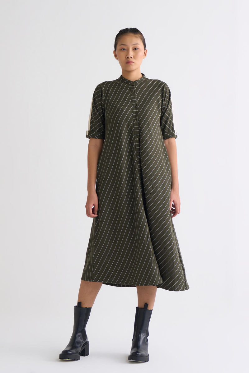 Trench Jacket Co-ord - Olive Dress,Co-ord Set,Top & Tunics,Jackets & Overlays by THREE for women in Singapore