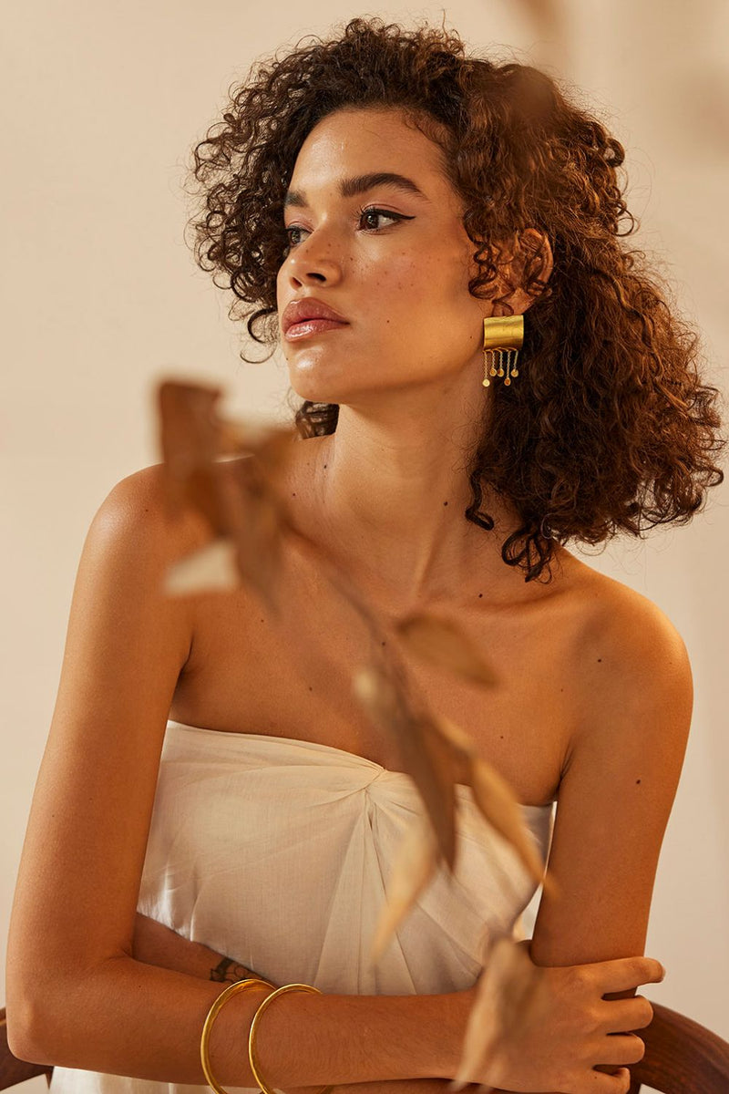 Jhomaar earring by Khara Kapas Jewellery for women in Singapore