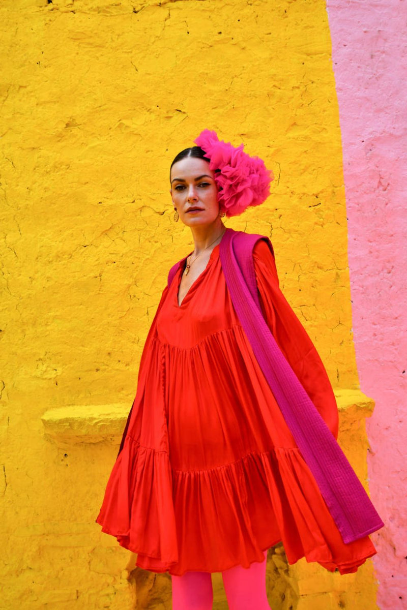 LOVE RED Dress by TOKREE in red color for women in Singapore