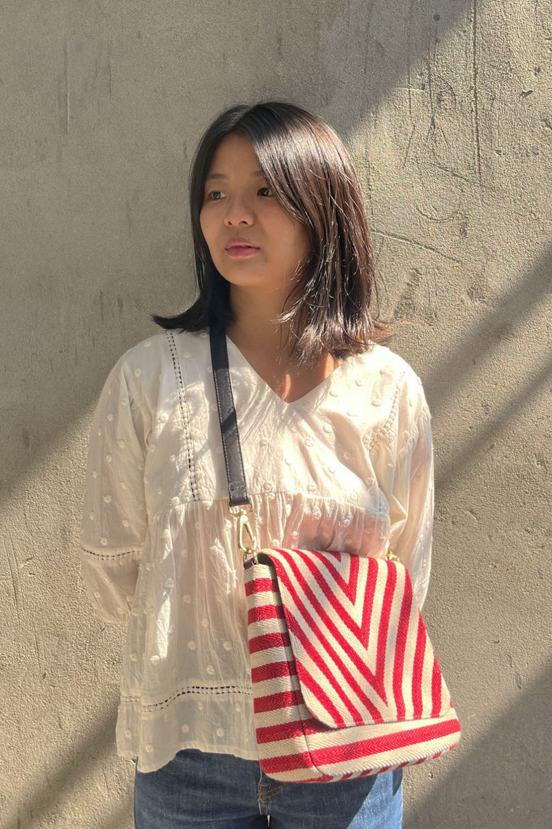 Nautical Sling Bags by Khara Kapas for women in Singapore