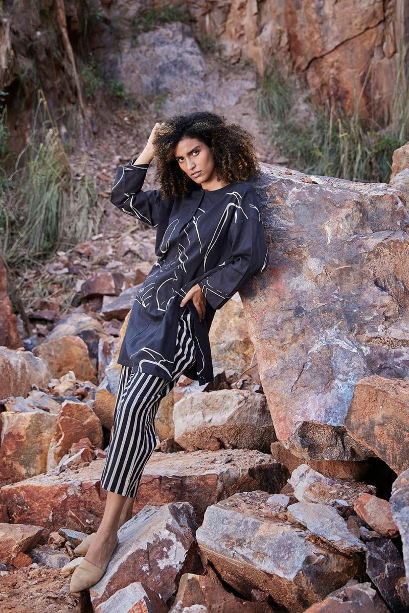 Under the Moon Co-ord Set Co-ord Set by Khara Kapas in black for women in Singapore