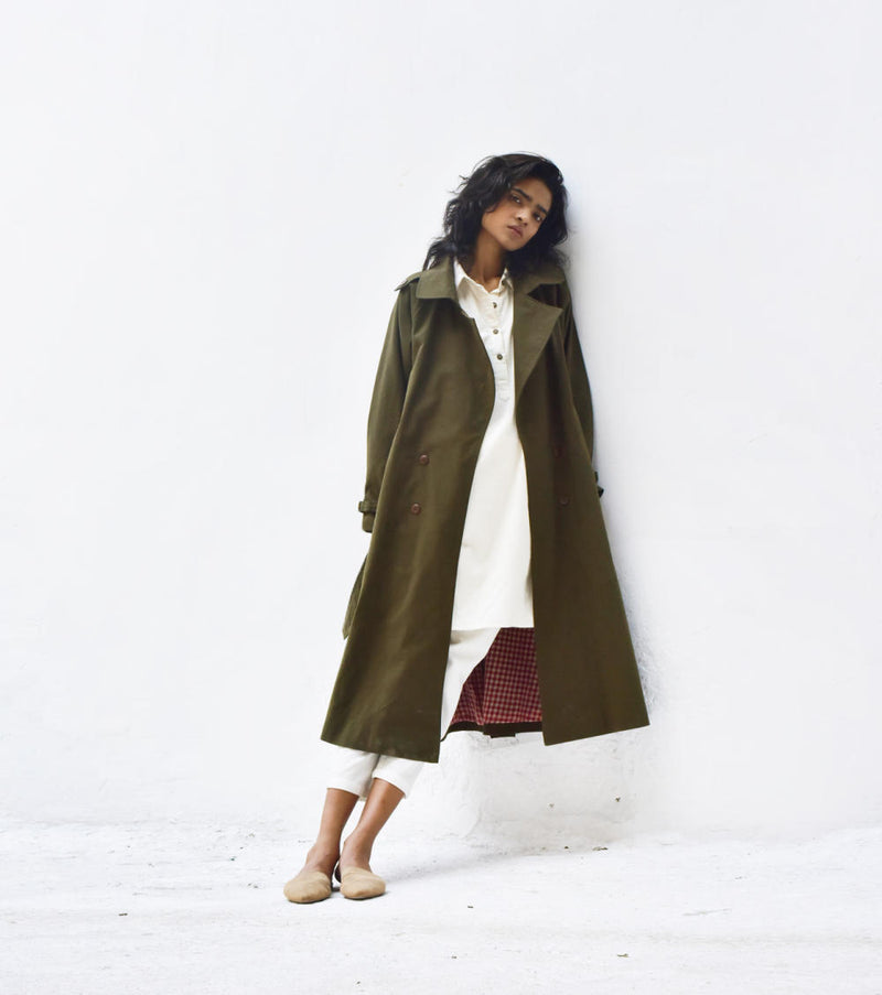 Willow Trench Coat Jackets & Overlays by Khara Kapas for women in Singapore