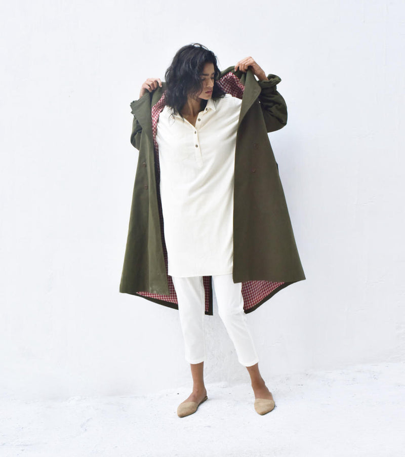 Willow Trench Coat Jackets & Overlays by Khara Kapas for women in Singapore