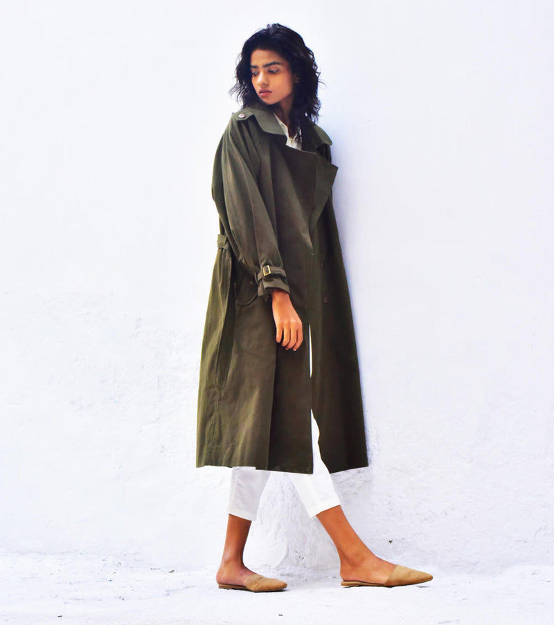 Willow Trench Coat Jackets & Overlays by Khara Kapas for women in Singapore