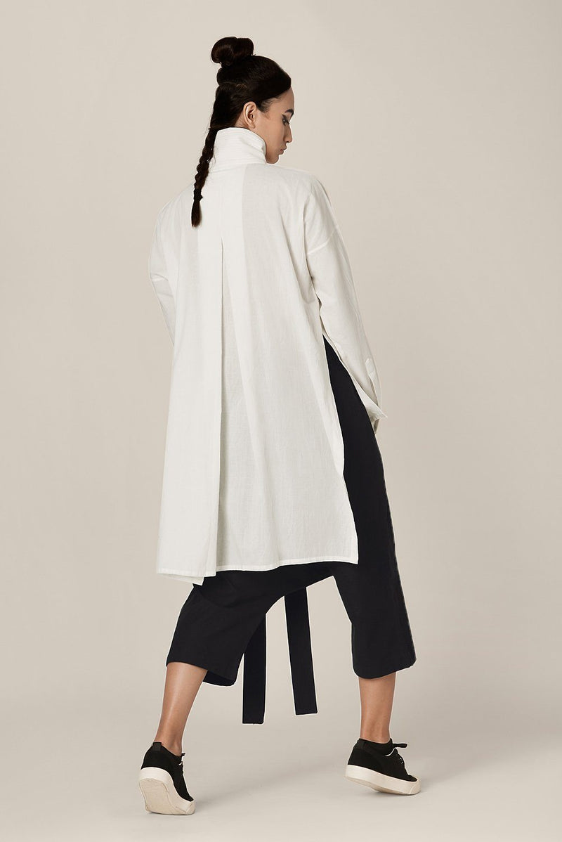 Acacius Shirt Top & Tunics by Chola in white color for women in Singapore