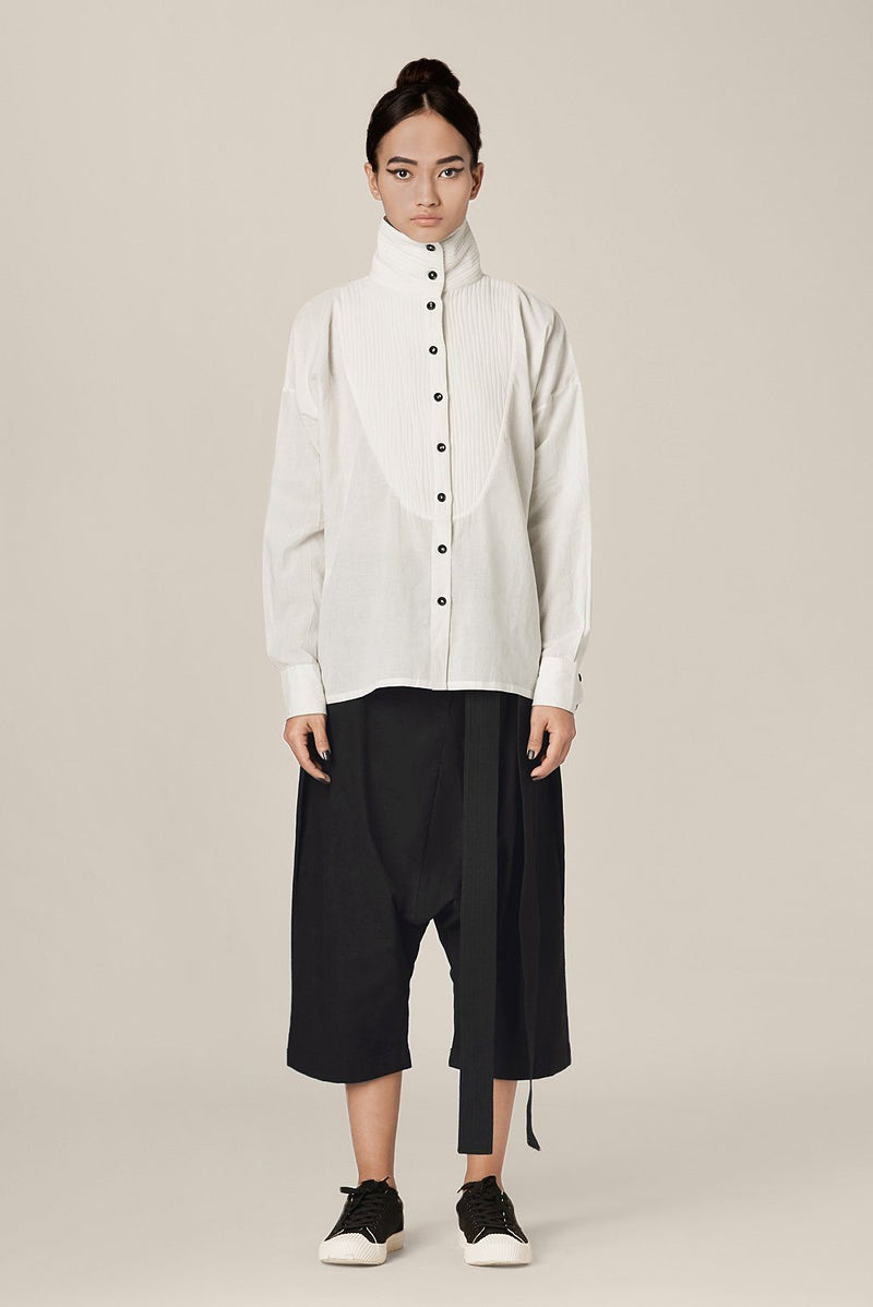 Acacius Shirt Top & Tunics by Chola in white color for women in Singapore
