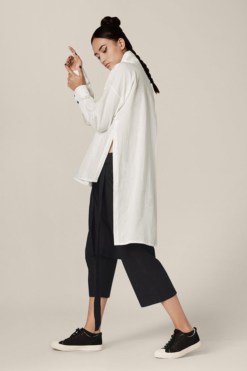 Acacius Shirt Top & Tunics by Chola in white color for women in Singapore