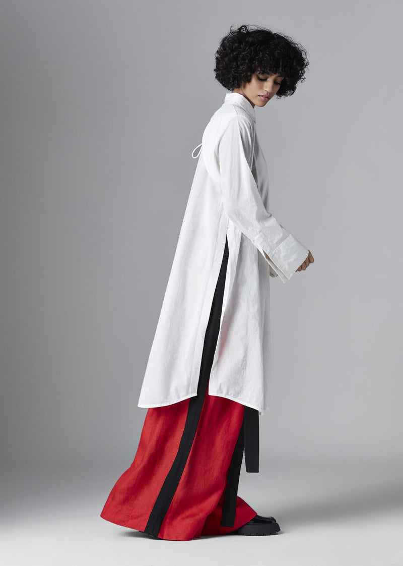 Alana Shirt Top & Tunics by Chola in white color for women in Singapore