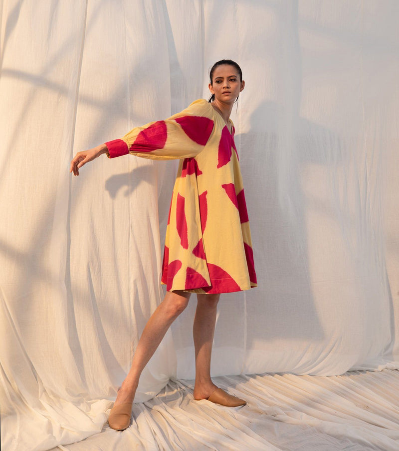 Althea Dress by Khara Kapas in red for women in Singapore