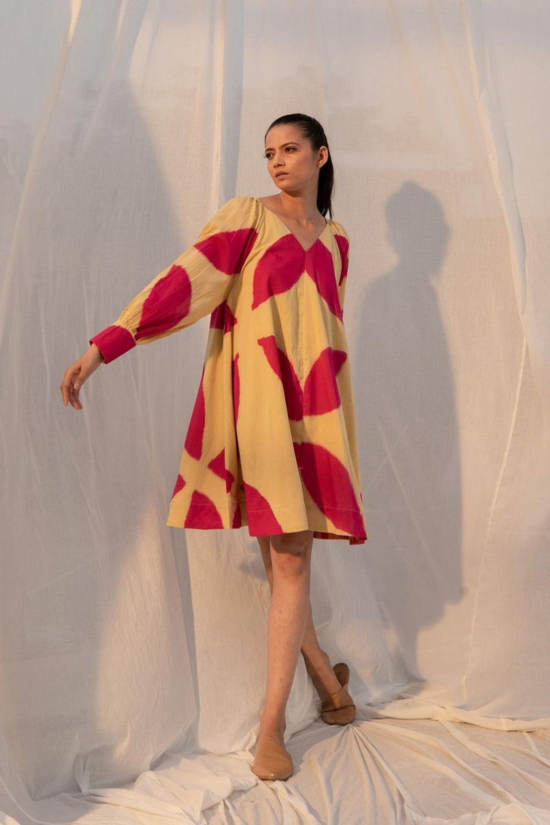 Althea Dress by Khara Kapas in red for women in Singapore