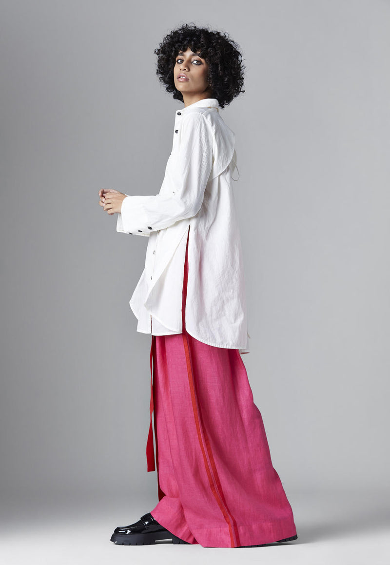 Alva Shirt Top & Tunics by Chola in white color for women in Singapore