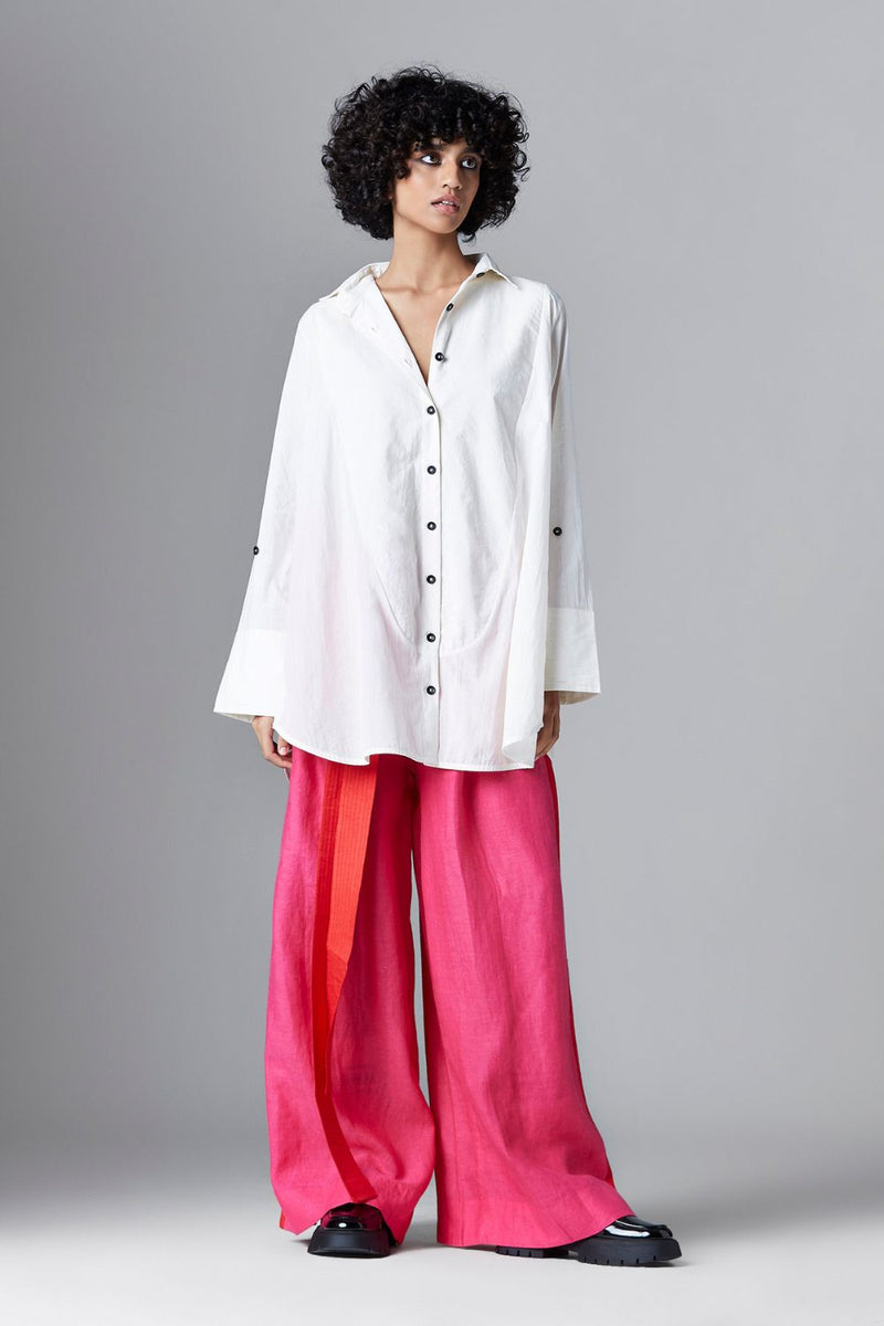 Alva Shirt Top & Tunics by Chola in white color for women in Singapore