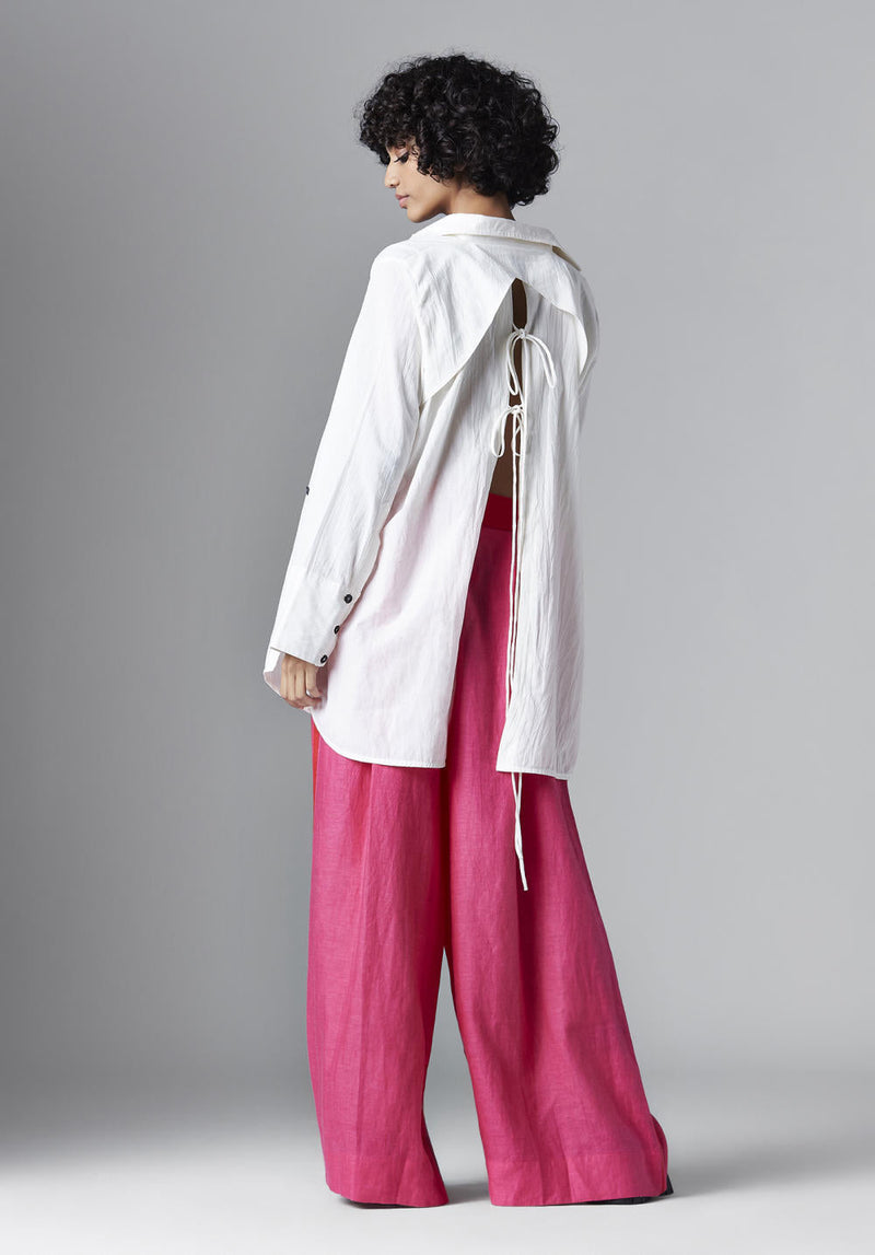 Alva Shirt Top & Tunics by Chola in white color for women in Singapore