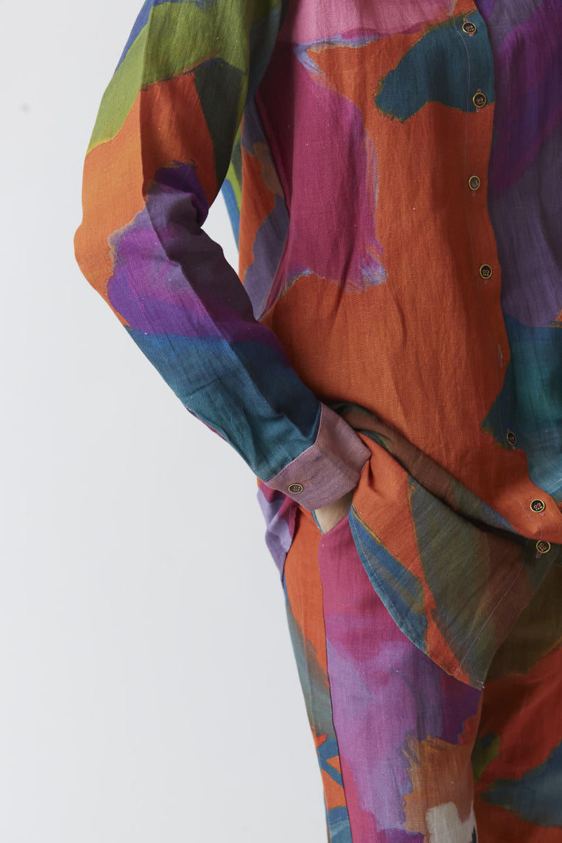 AMETHYST CO-ORD SET linen Co-ord Set by Yam for women in Singapore
