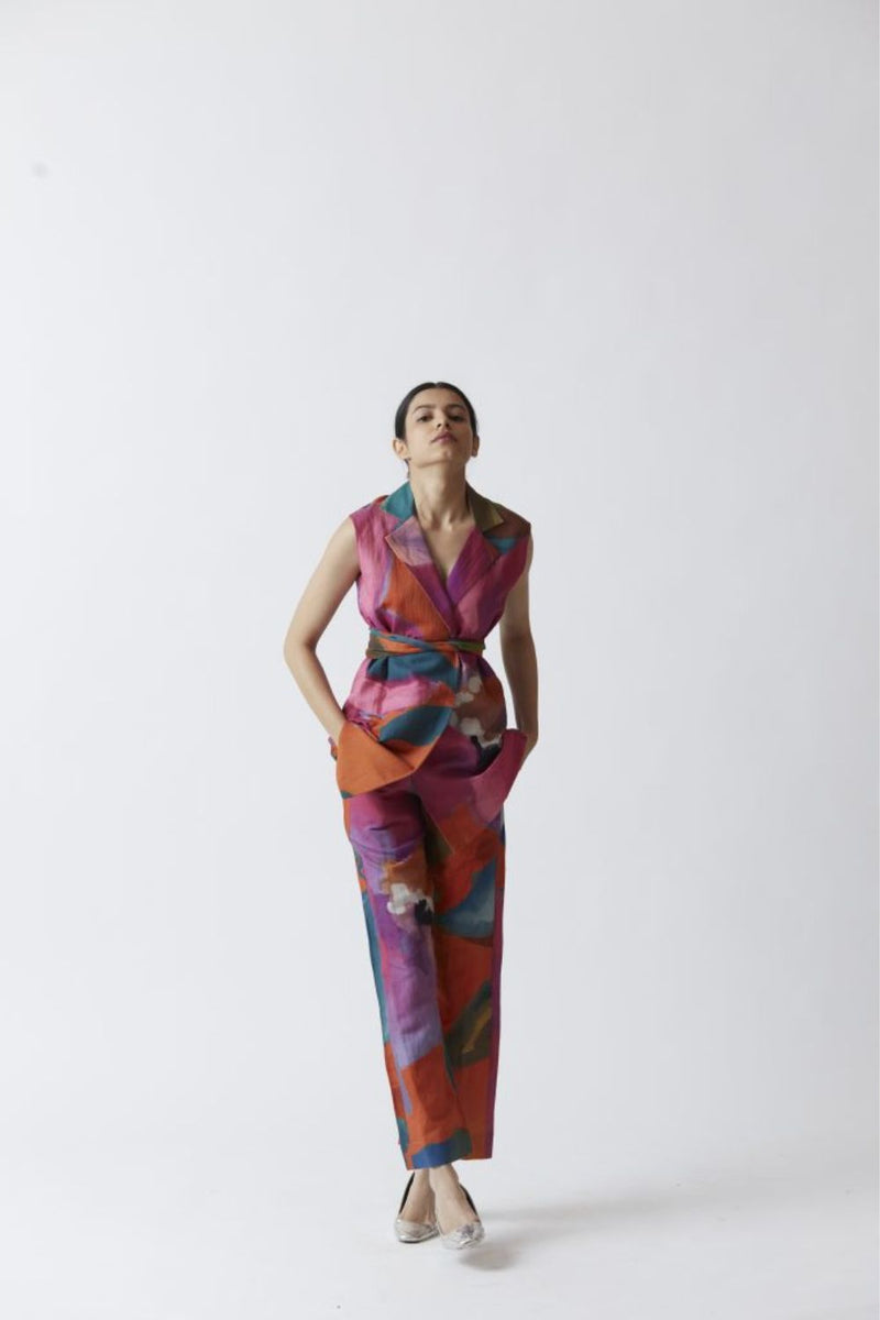 AMETHYST JACKET SET linen Co-ord Set by Yam for women in Singapore