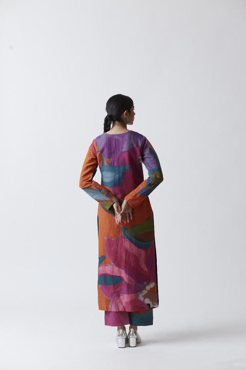 AMETHYST LINEN KURTA SET Kurta Sets by Yam for women in Singapore