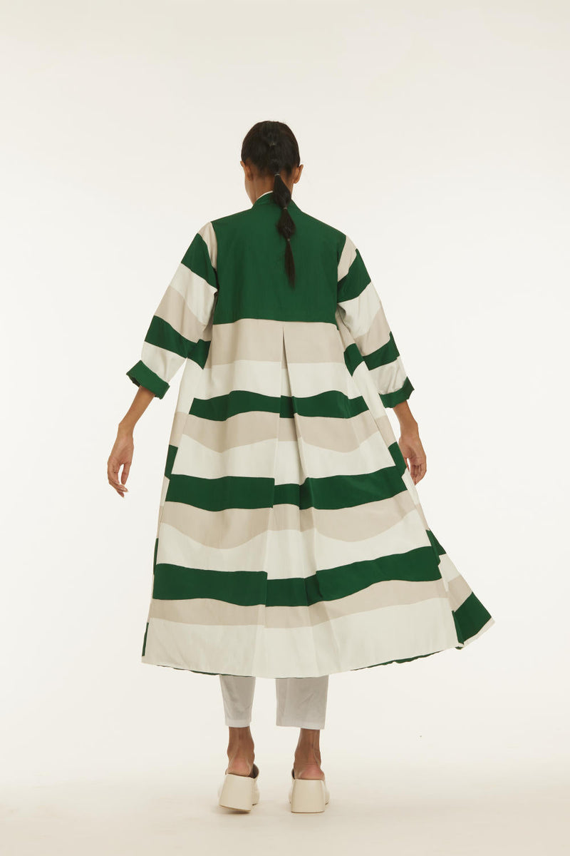 Applique Jacket Co-ord Emerald Green (Set of 3) Co-ord Set,Jackets & Overlays by THREE in white color for women in Singapore