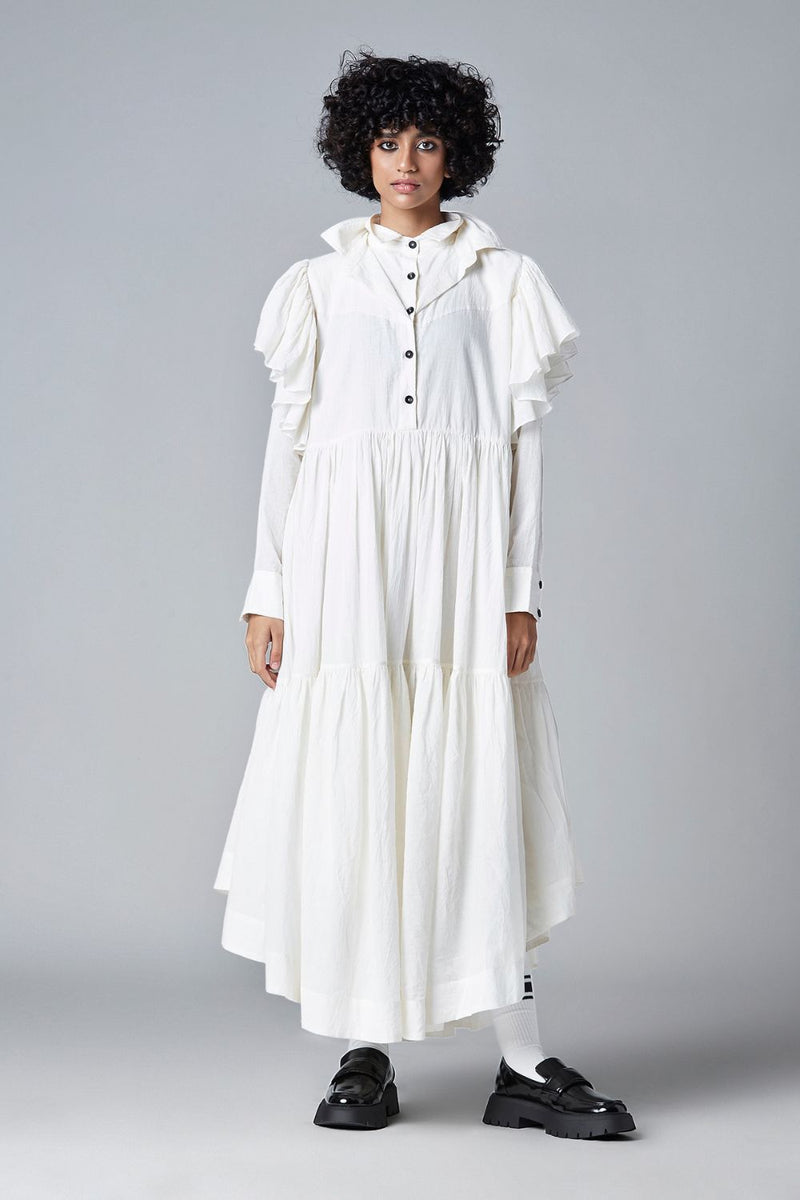 Ara Dress Dress by Chola in white color for women in Singapore