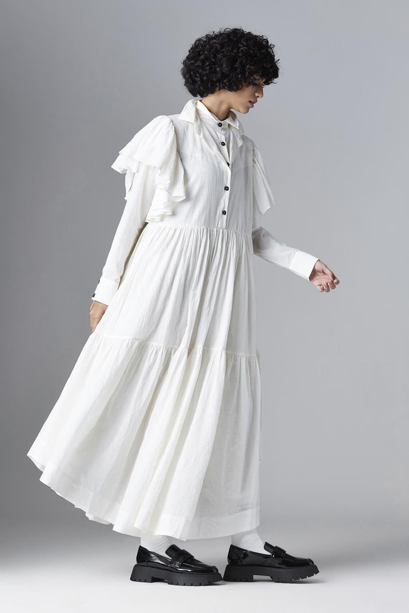Ara Dress Dress by Chola in white color for women in Singapore