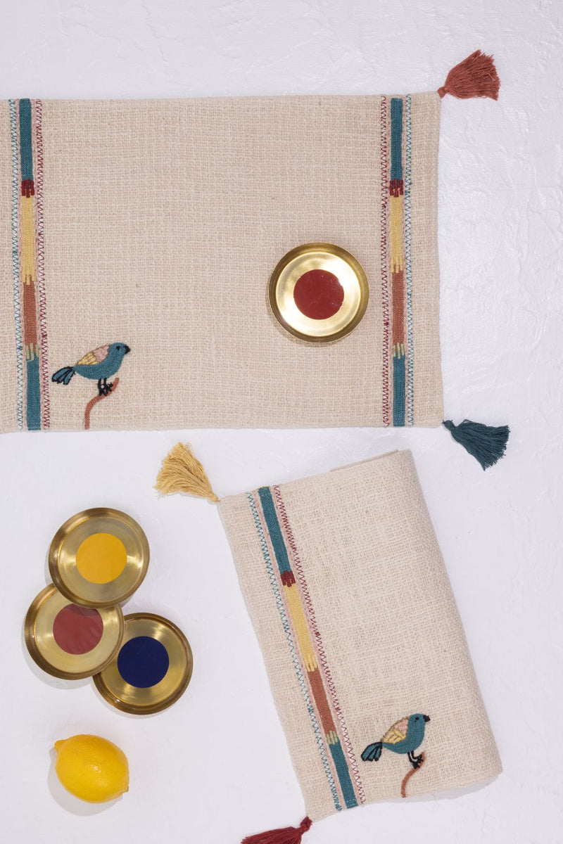 Asma Table Mats - Set of 4 linen by Gado Living for in Singapore