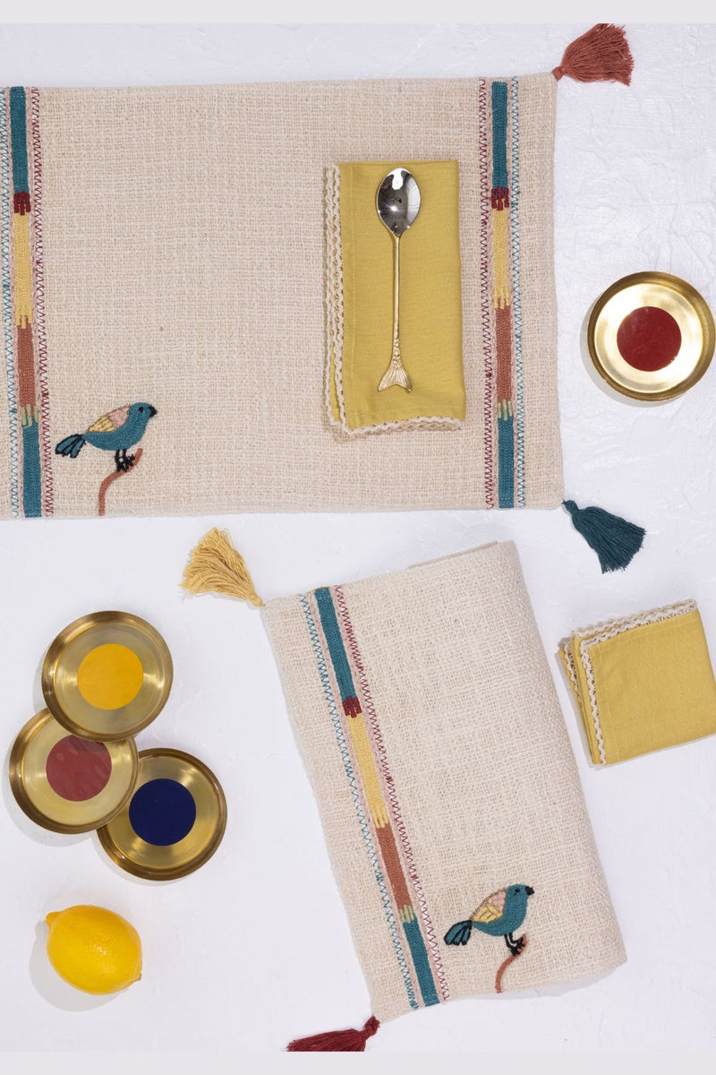 Asma Table Mats - Set of 4 linen by Gado Living for in Singapore