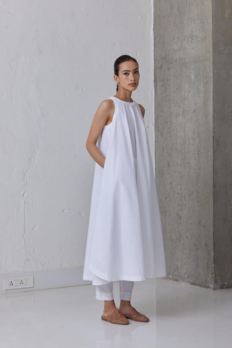 Audric Dress with Pants - Set Co-ord Set by The Summer House in white color for women in Singapore