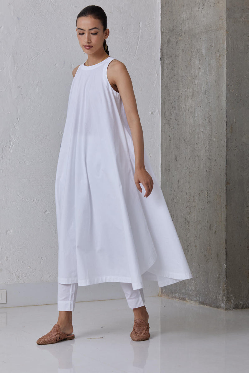 Audric Dress with Pants - Set Co-ord Set by The Summer House in white color for women in Singapore