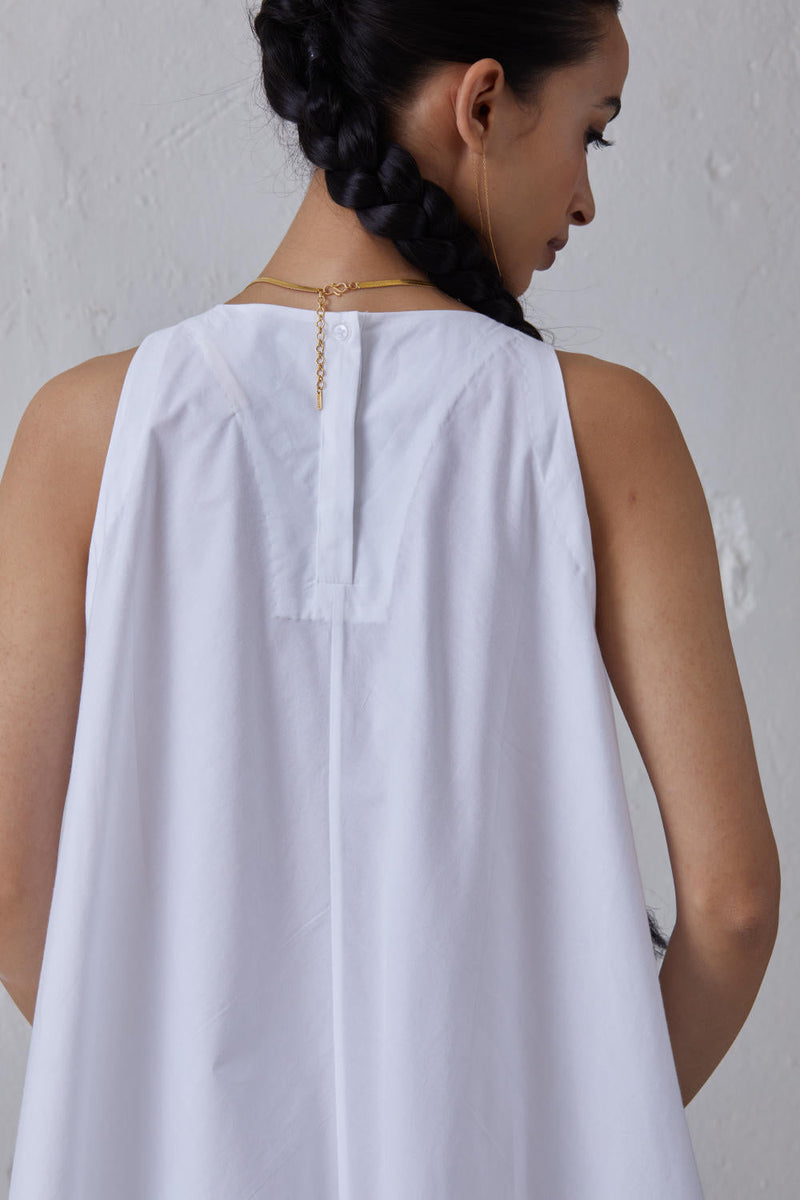 Audric Dress with Pants - Set Co-ord Set by The Summer House in white color for women in Singapore