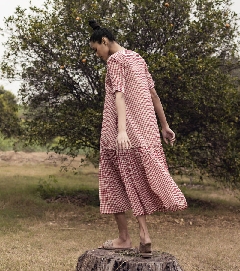 Autumn through my Window Dress by Khara Kapas for women in Singapore