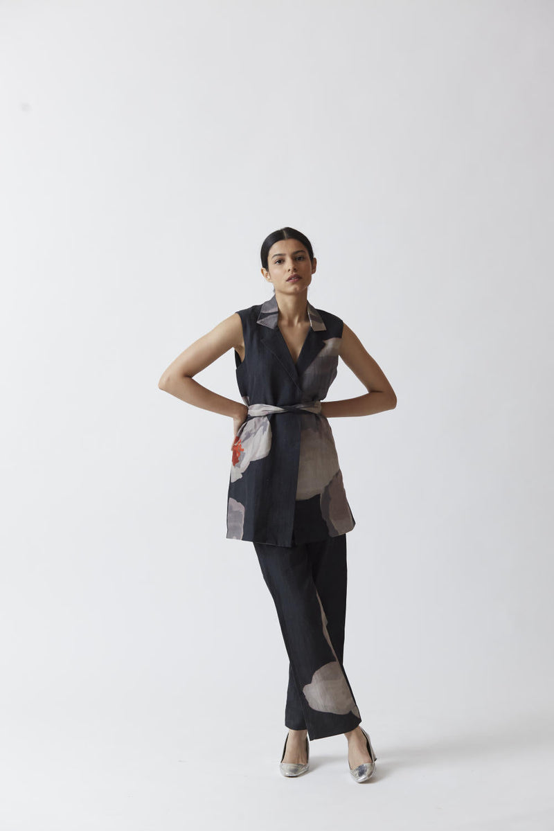 AZU JACKET SET linen Co-ord Set by Yam for women in Singapore