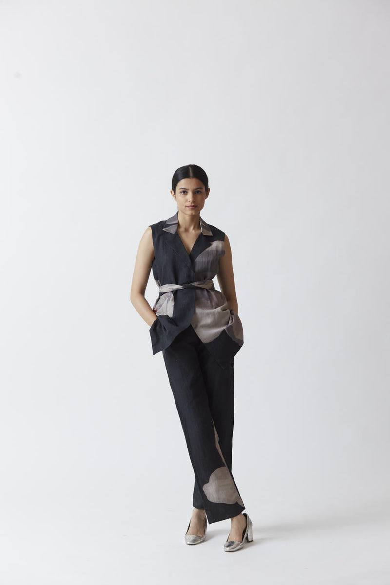 AZU JACKET SET linen Co-ord Set by Yam for women in Singapore