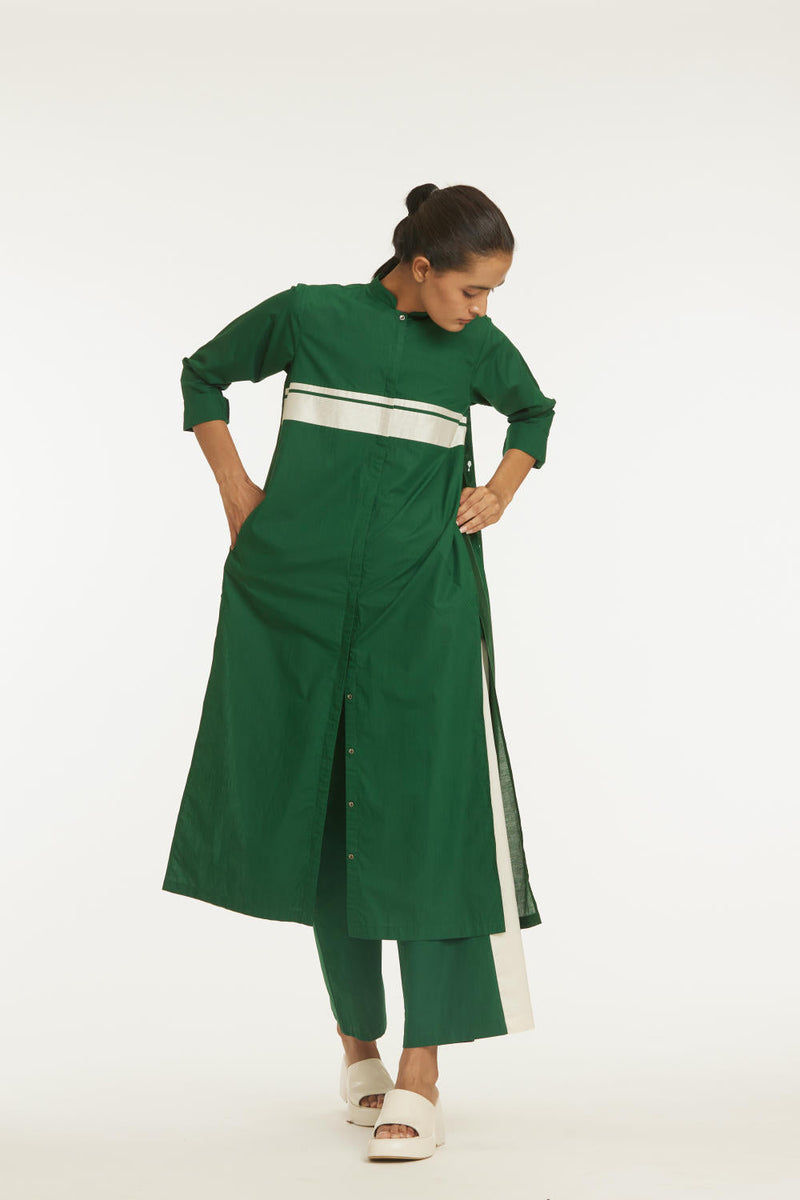 Back Pleat Jacket Co-ord Emerald Green Co-ord Set,Jackets & Overlays by THREE for women in Singapore