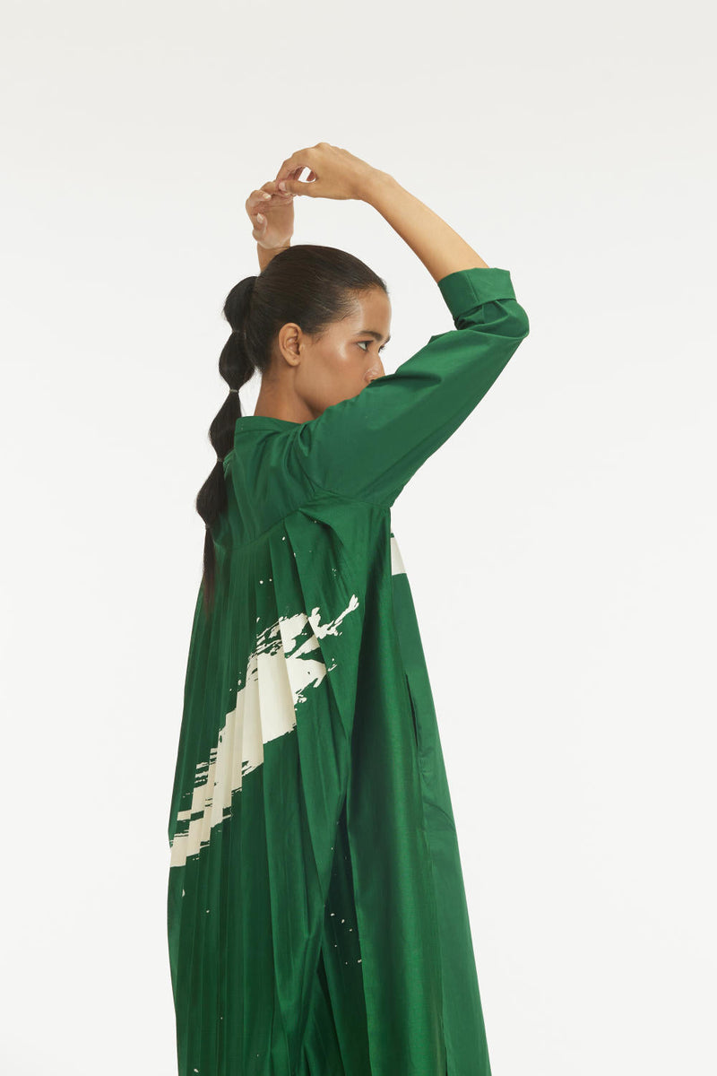 Back Pleat Jacket Co-ord Emerald Green Co-ord Set,Jackets & Overlays by THREE for women in Singapore