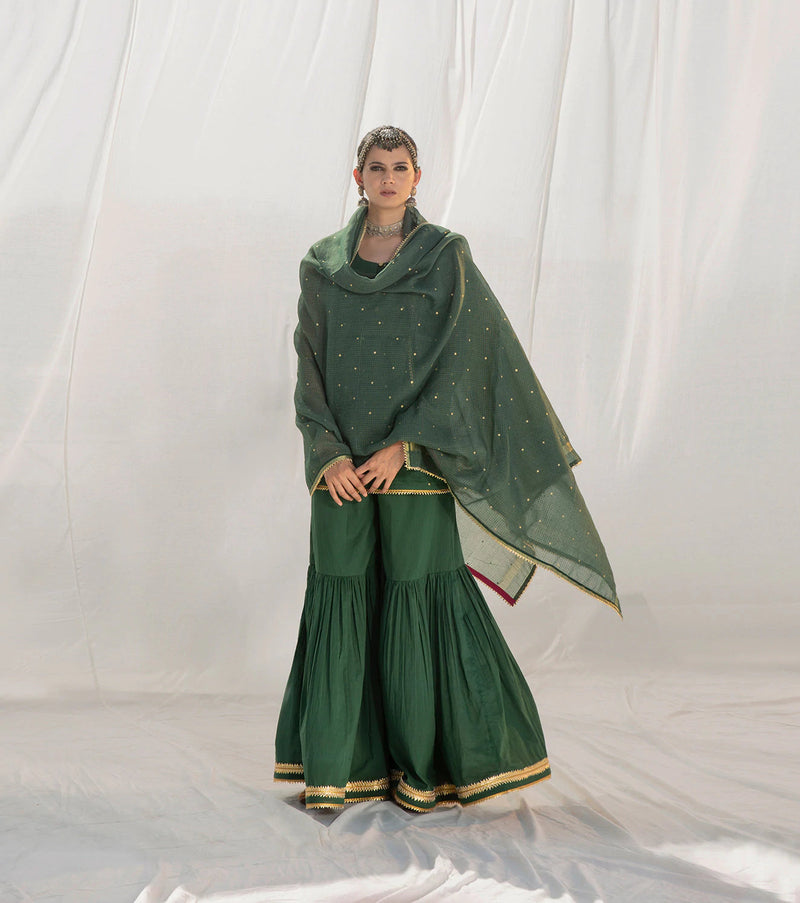 Banjaaran Sharara Set Kurta Sets by Khara Kapas for women in Singapore