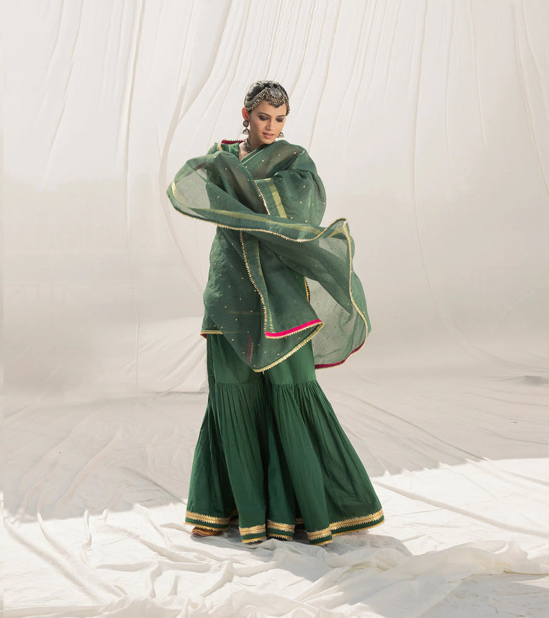Banjaaran Sharara Set Kurta Sets by Khara Kapas for women in Singapore