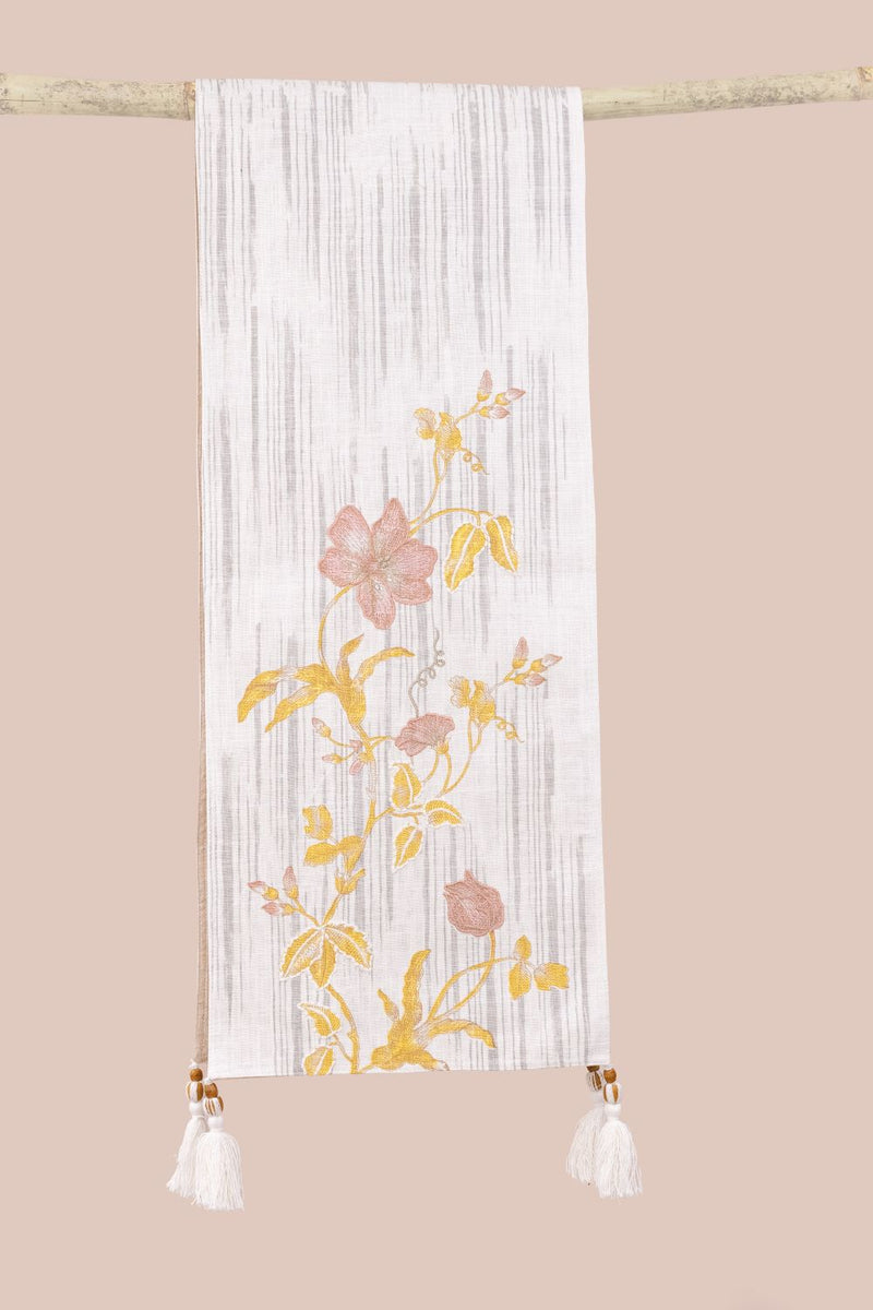 Bloom Table Runner linen by Gado Living for in Singapore